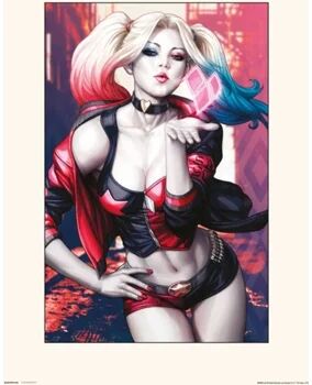 Dc Comics Print 30X40 Cm Harley Quinn Kiss