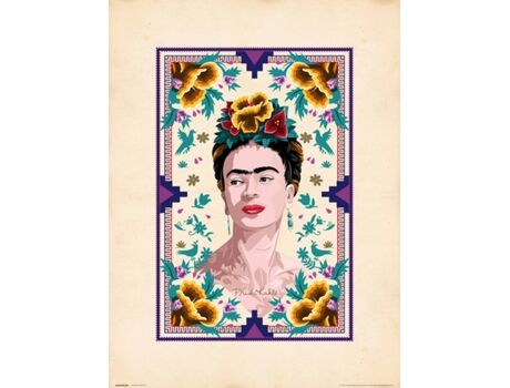 Frida Kahlo Print 30X40cm Ilustracion
