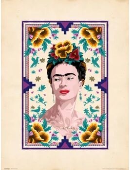 Frida Kahlo Print 30X40cm Ilustracion