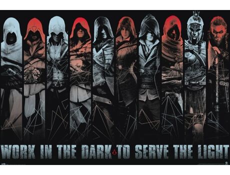 Erik Editores Poster Assassinos Creed do Trabalho de Assassinos na Escuridio