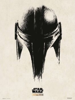 Star Wars Print 30X40 Cm Mandalorian Helmet