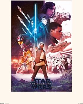 Star Wars Poster P30X40CM0332 Viii Blue Saber (30 x 40 cm)