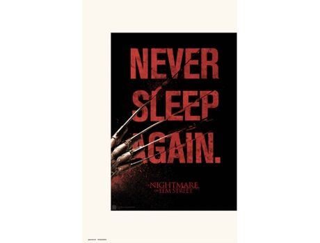 Nightmare On Elm Street Print 30X40 cm Never Sleep Again