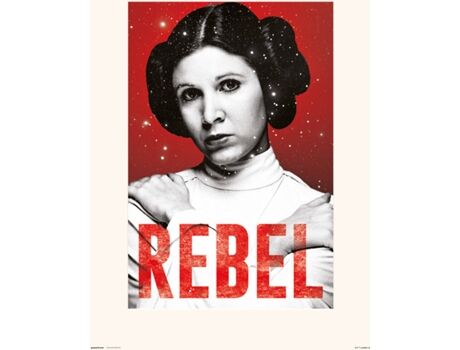 Star Wars Print 30X40 Cm Leia Rebel
