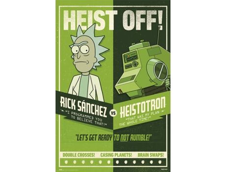 Rick And Morty Poster RICK & MORTY GPE5450 Rick & Morty Season 4 Heist Off