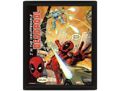 Marvel Poster 3D SHERWOOD Deadpool Attack