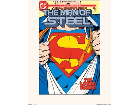 Dc Comics Print 30X40 Cm The Man Of Steel Sce 1
