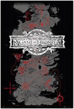 Game Of Thrones Poster Juego De Tronos Mapa