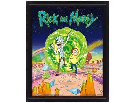 Rick & Morty Poster 3D SHERWOOD Portal
