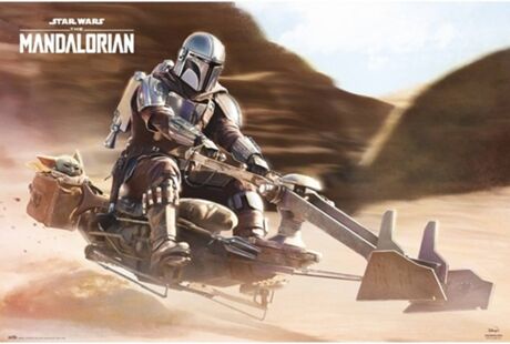 Erik Editores Poster Star Wars The Mandalorian Speeder Bike