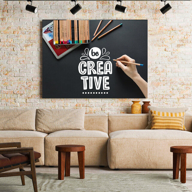 Creative Tablou Motivational - Be Creative (Colored Pencils)