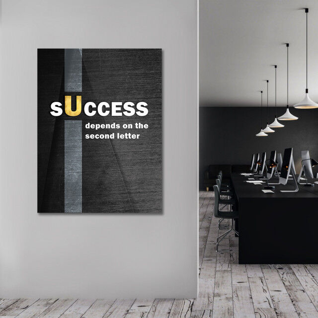 Tablou Motivational - Success depends on the second letter