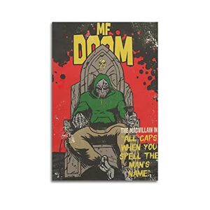 vyte Mf Doom Comic Poster Poster Decorative Painting Canvas Wall Posters And Art Picture Print Modern Family Bedroom Decor Posters 12x18inch(30x45cm)