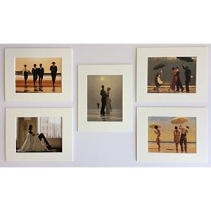 Keats Gallery 'The Classic Collection' by Jack Vettriano SET OF 5 Mounted/Unframed Art Prints(10" x 8" - 25cm x 20cm)