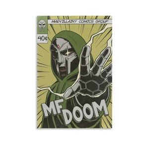 MaYNuo Mf Poster Doom Vintage Poster Poster Wall Art Canvas Posters Room Decorative Aesthetic Poster Print Decor Posters 12x18inch(30x45cm) Unframe-style