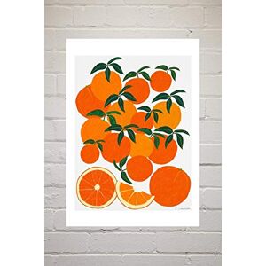 East End Prints Orange Harvest A2 Unframed Art Print