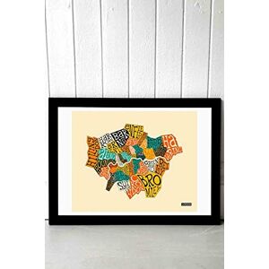 East End Prints London Bouroughs by Jazzberry Blue A2 Framed Art Print