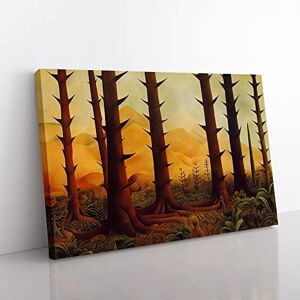 Big Box Art A Futuristic Forest Canvas Wall Art Print Ready to Hang, Framed Picture for Living Room Bedroom Home Office Décor, 76x50 cm (30x20 Inch)