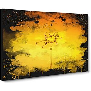 Big Box Art DrModern OP of Water Rain No.3 Modern CB Canvas Wall Art Print Ready to Hang, Framed Picture for Living Room Bedroom Home Office Décor, 24x16 Inch (60x40 cm)