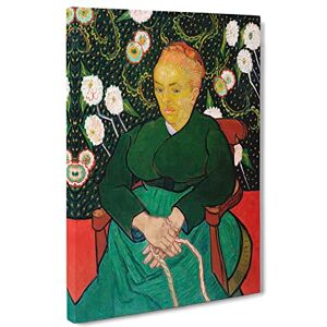 Big Box Art The Berceuse By Vincent Van Gogh Classic Painting Canvas Wall Art Print Ready to Hang, Framed Picture for Living Room Bedroom Home Office Décor, 20x14 Inch (50x35 cm)