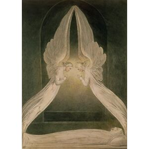 Exquisite Artz William Blake: Christ in The Sepulchre, Guarded by Angels. Fine Art Print/Poster. Size A1 (84.1cm x 59.4cm)