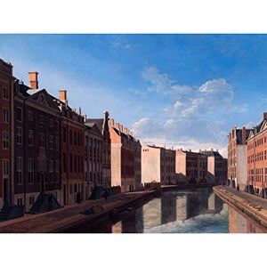 Artery8 Berckheyde View Of The Golden Bend In Herengracht Art Print Canvas Premium Wall Decor Poster Mural