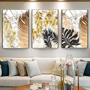 Verve Jelly Decorative Paintings Without Frame, Canvas Abstract Oil Painting On Canvas Palm Leaves Art Prints Wall Art Pictures for Living Room Bedroom Modern Home Decorative,40 * 50cm