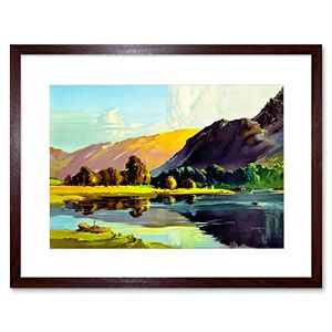 Wee Blue Coo Painting Lake District Cumbria England Scenic Framed Wall Art Print