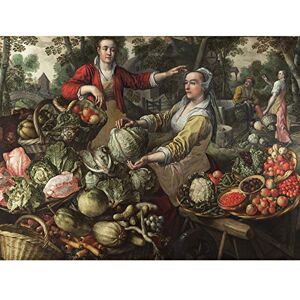 Fine Art Prints Joachim Beuckelaer The Four Elements Earth Art Print Canvas Premium Wall Decor Poster Mural