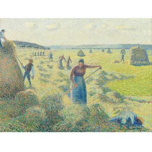 Fine Art Prints Pissarro La Recolte Des Foins Eragny Large Art Print Poster Wall Decor Premium Mural