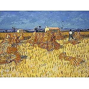 Fine Art Prints Van Gogh Corn Harvest Provence Painting Art Print Canvas Premium Wall Decor Poster Mural
