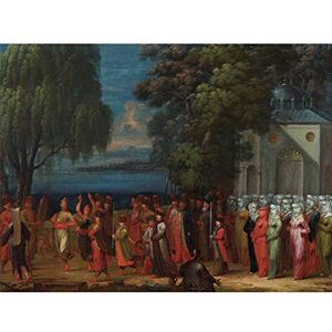 Artery8 Jean Baptiste Vanmour Armenian Wedding Painting Art Print Canvas Premium Wall Decor Poster Mural