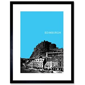 Wee Blue Coo Grassmarket Edinburgh Scotland Scottish Landmark Sky Blue Framed Art Print