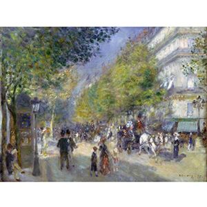 Fine Art Prints Renoir French The Grands Boulevards Large Wall Art Print Canvas Premium Poster Mural