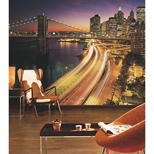 Komar 8-516 368 x 254 cm "National Geographic New York City NYC Lights Scenic" Wallpaper Mural - Multi-Colour (Pack of 8)