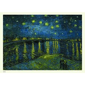 onthewall Starry Night Over the Rhone, Vincent van Gogh, Post Impressionism, Painting Art Print Poster 50x70cm