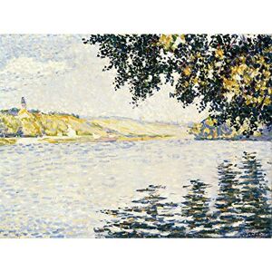 Fine Art Prints Paul Signac View Of The Seine At Herblay Large Art Print Poster Wall Decor Premium Mural