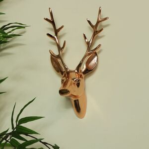 Copper Wall Mounted Stag Head Material: Metal