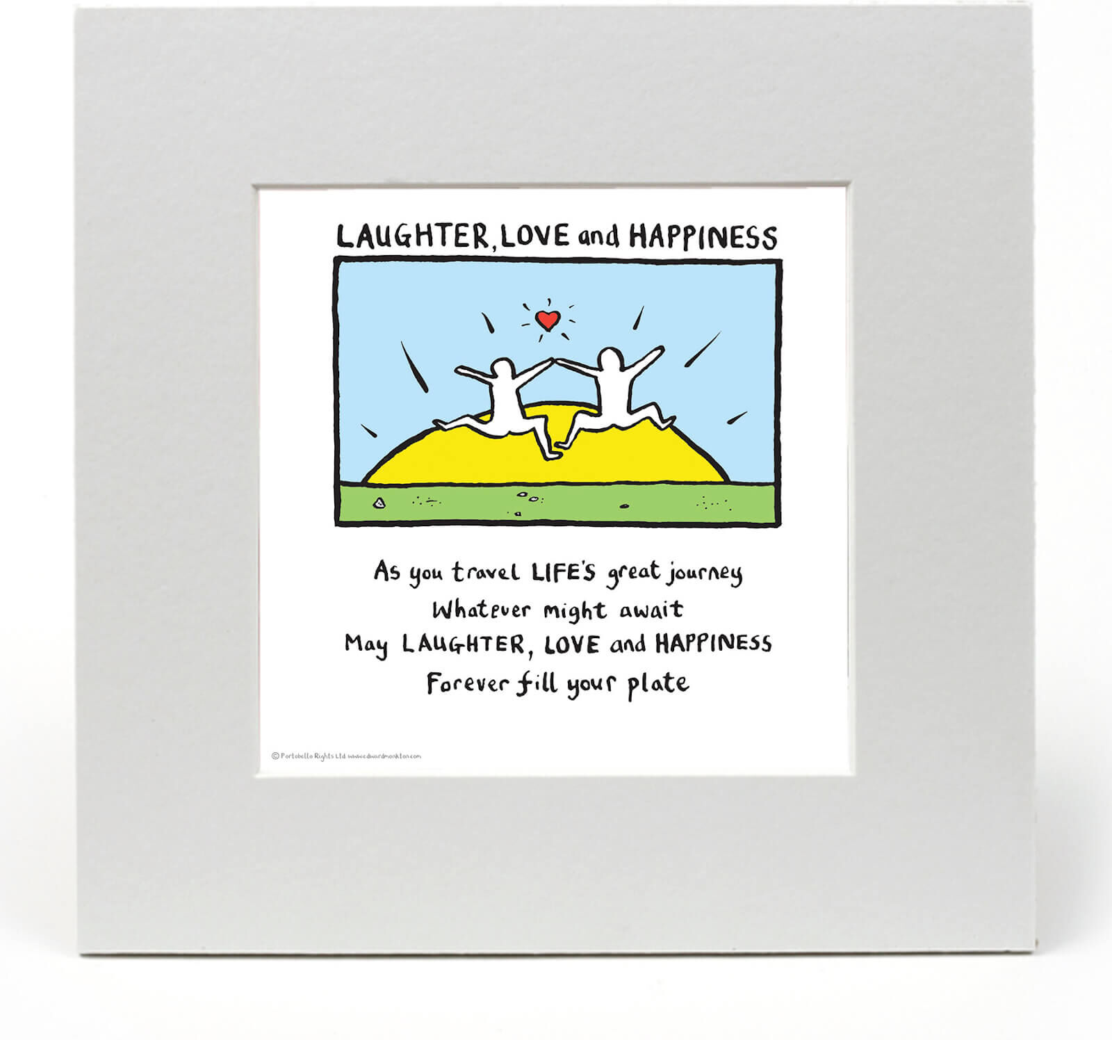 Edward Monkton Laughter, Love and Happiness by Edward Monkton