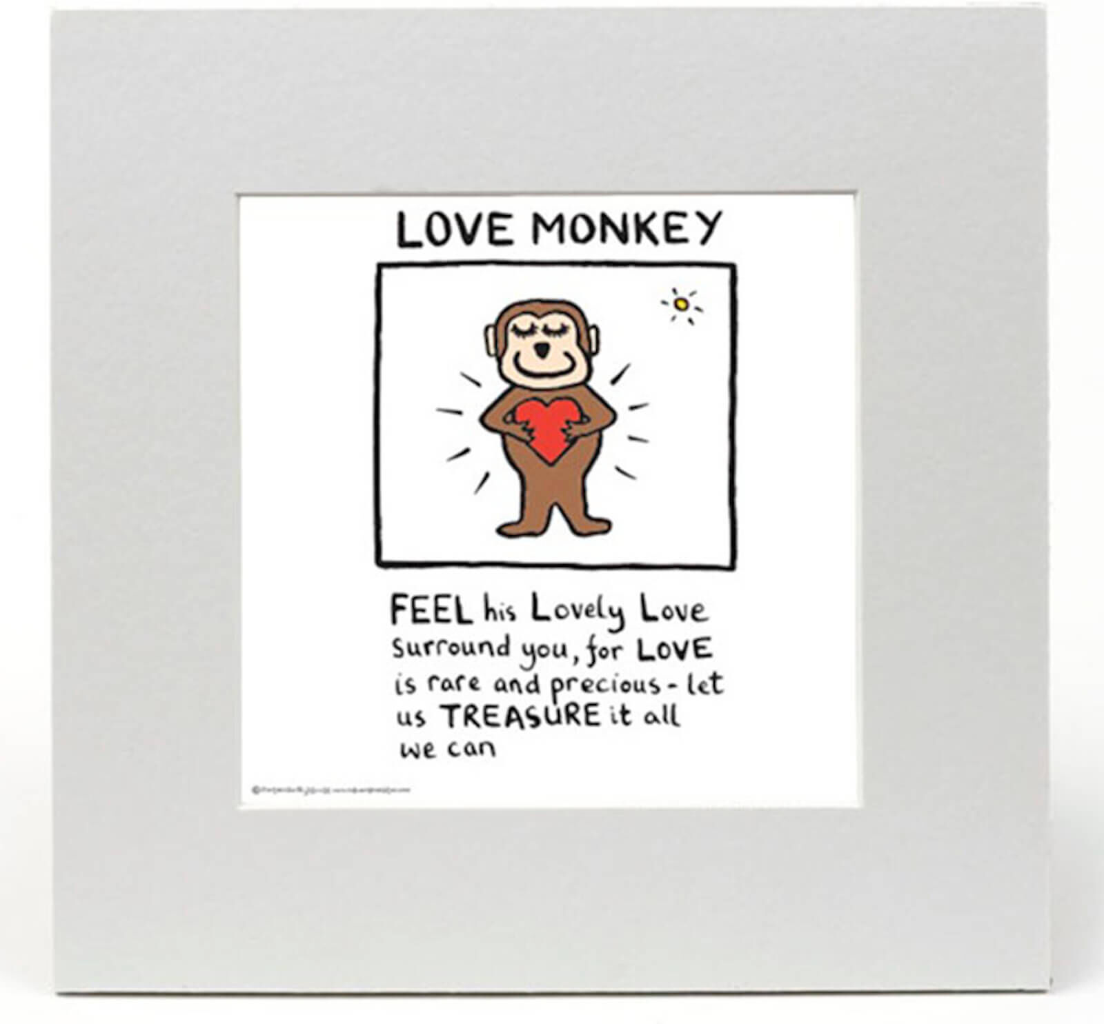 Edward Monkton Love Monkey by Edward Monkton