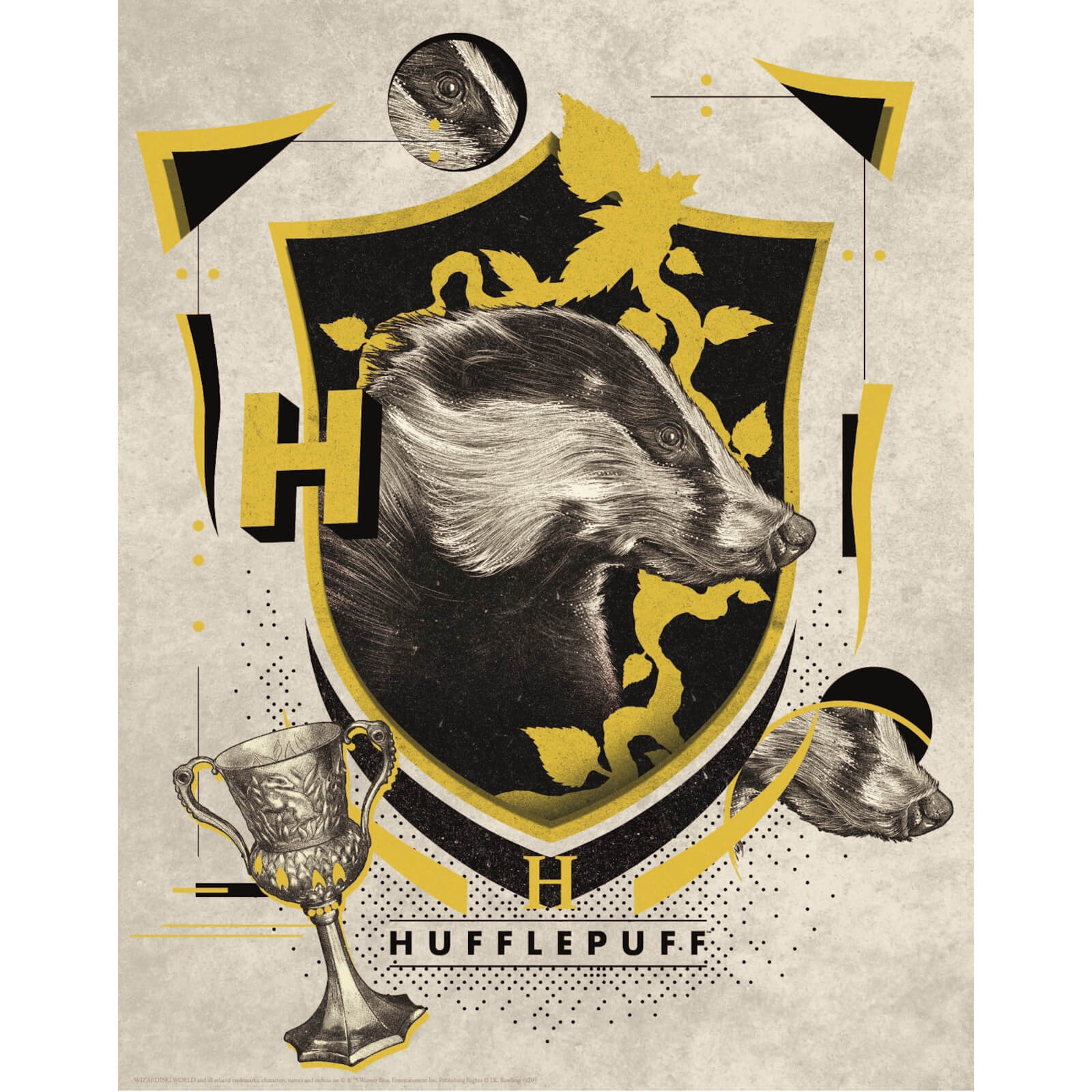 Harry Potter Art Print : Hufflepuff Crest