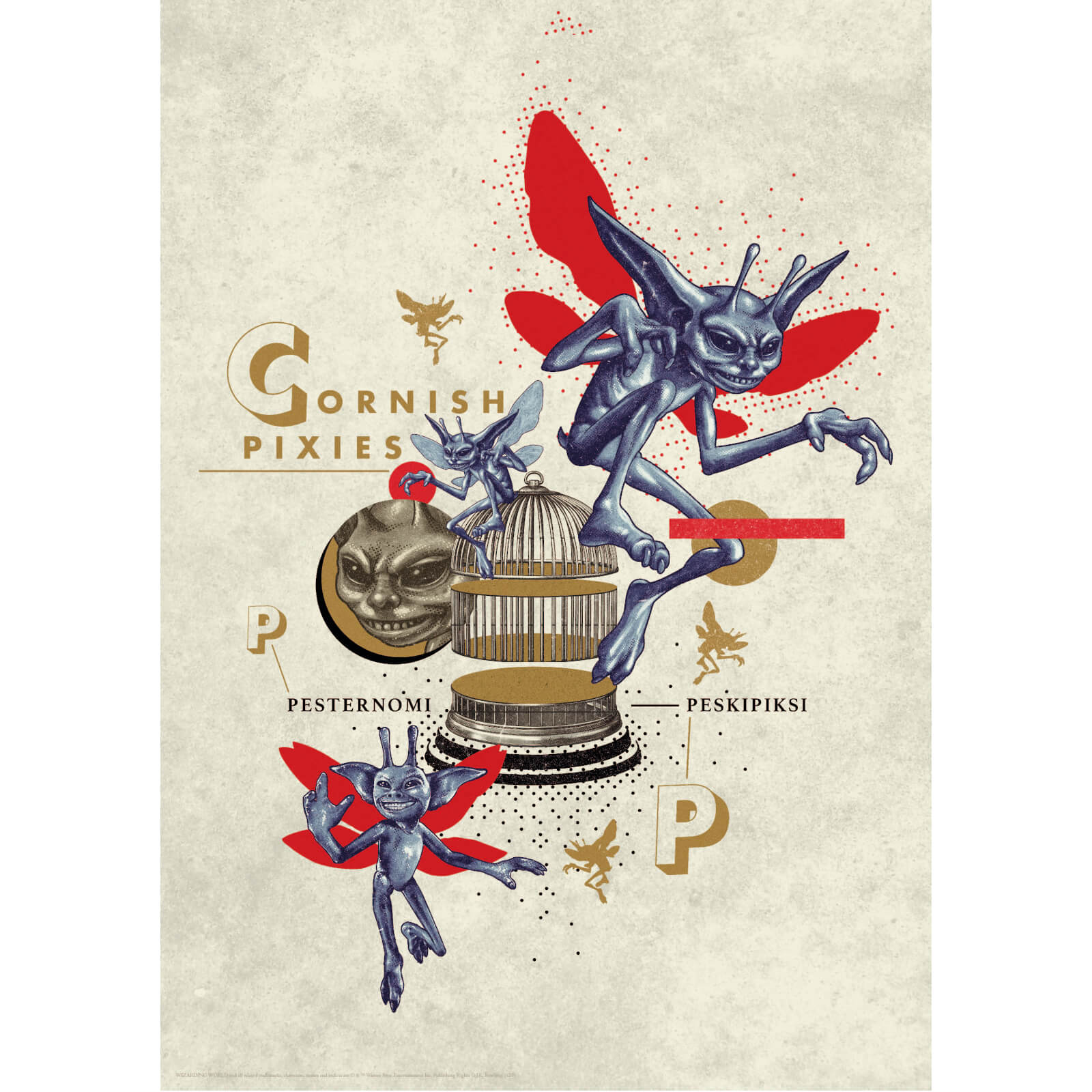 Harry Potter Premium Limited Edition Art Print : Pixies