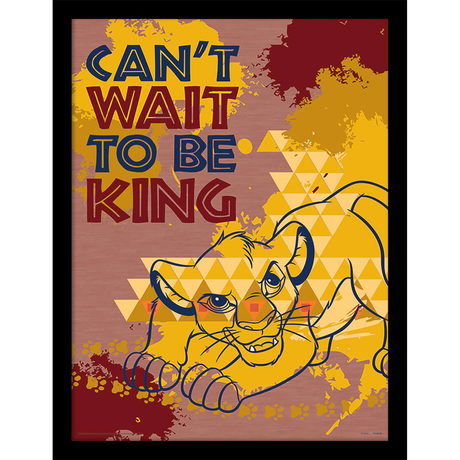Pyramid The Lion King (Can't Wait to be King) 30 x 40cm Print