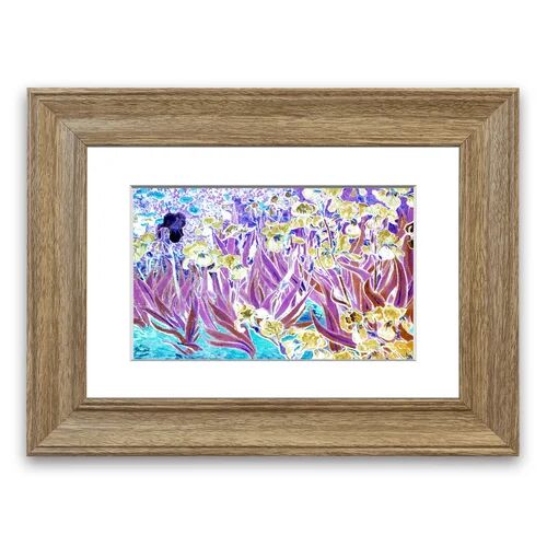 East Urban Home 'Irises [2]' by Vincent Van Gogh - Picture Frame Painting Print on Paper East Urban Home Size: 30cm H x 40cm W x 1cm D, Frame Option: Teak  - Size: 70cm H x 93cm W x 1cm D