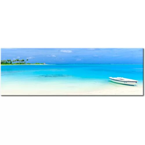 East Urban Home 'Azure Paradise' Photograph on Wrapped Canvas East Urban Home Size: 40 cm H x 120 cm W  - Size: 168 W x 183 D cm