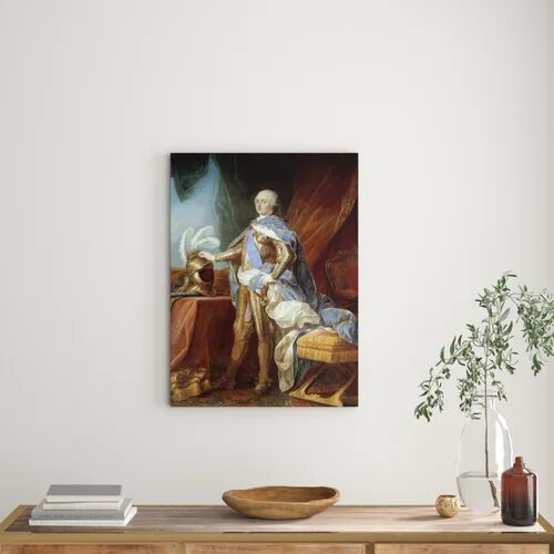 Astoria Grand 'Louis XV in Armor' Painting Astoria Grand Format: Wrapped Canvas, Size: 80 cm H x 59.2 cm W x 3.8 cm D  - Size: 80 cm H x 51.6 cm W x 3.8 cm D