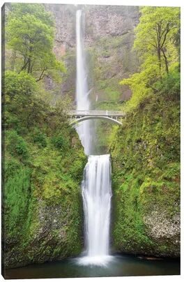 Alpen Home Oregon, Columbia River Gorge National Scenic Area, Multnomah Falls by Jamie & Judy Wild - Wrapped Canvas Photograph Print Alpen Home Size: 101.6cm H x  - Size: 121.92cm H x 40.64cm W x 1.91cm D