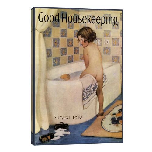 Happy Larry 'Good Housekeeping I' Painting Print on Wrapped Canvas Happy Larry Size: 101.6 cm H x 66.04 cm W x 3.81 cm D  - Size: 61cm H x 41cm W x 4cm D