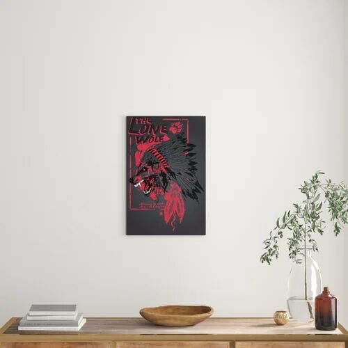 Pixxprint The Lone Wolf Wall Art on Canvas Pixxprint  - Size: Mini (Under 40cm High)