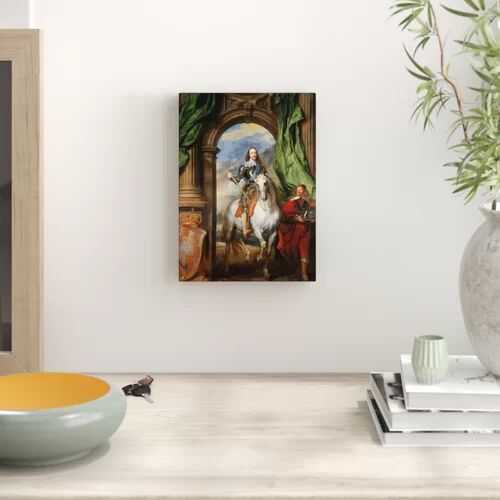East Urban Home Equestrian Portrait of Charles I, King of England (1600-1649) With M. De St Antoine - Painting Print East Urban Home Format: Wrapped Canvas, Size: 80  - Size: 70 cm H x 50 cm W x 2.3 cm D